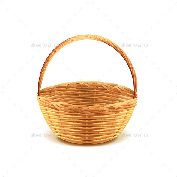 Wicker Basket - Man-made Objects Objects