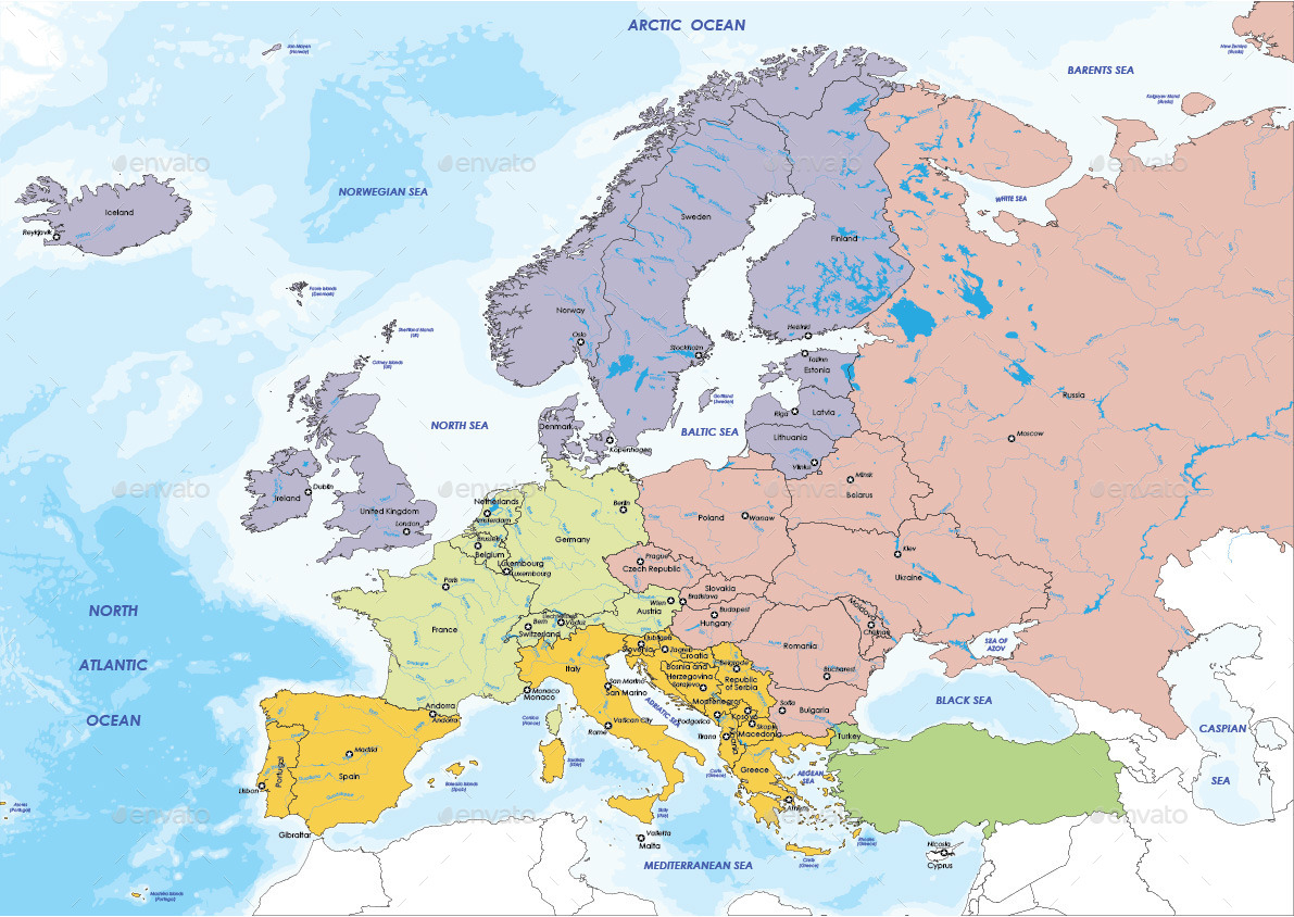 Europe Map With Provinces