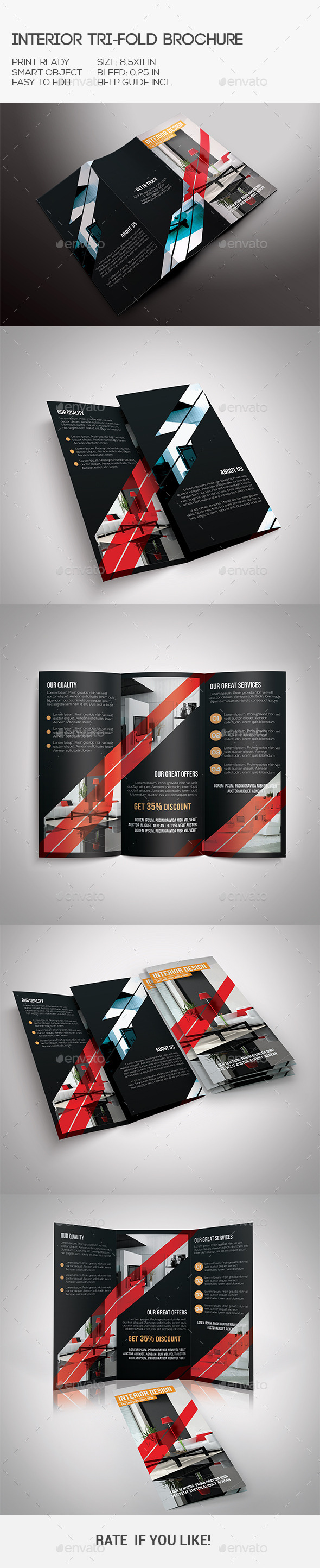 Interior Trifold Brochure - Corporate Brochures