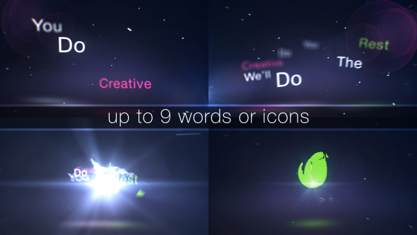 Swirling Text Simple - VideoHive 10306665