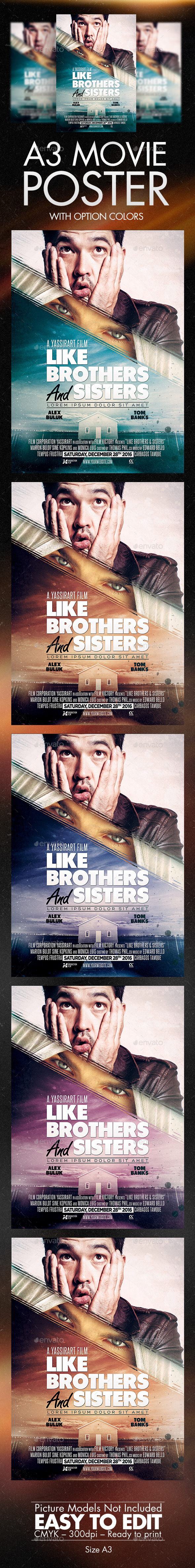 A3 Poster Film Template - Miscellaneous Events