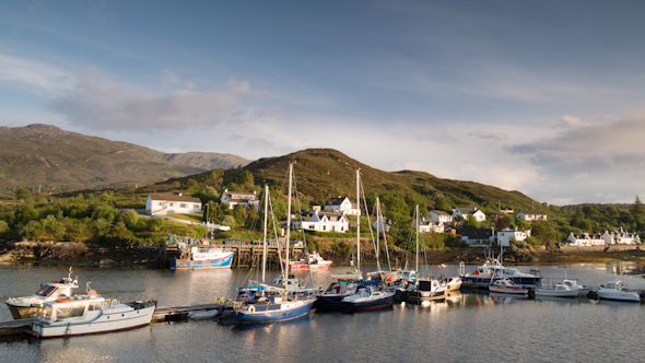 Kyleakin Isle Of Skye Scotland Boats 2, Stock Footage | VideoHive