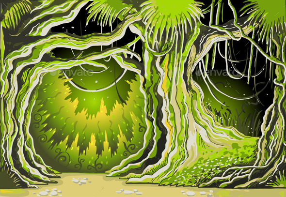 Magic Tale Forest Background - Nature Conceptual