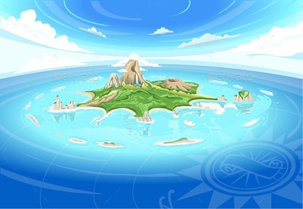 Adventure Island - Treasure Island - Travel Conceptual