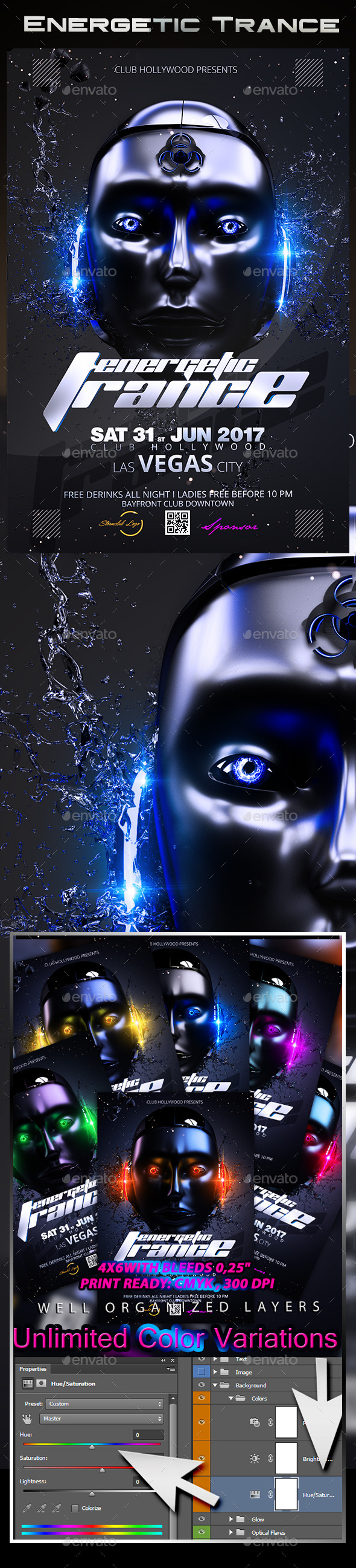 Energetic Trance - Events Flyers