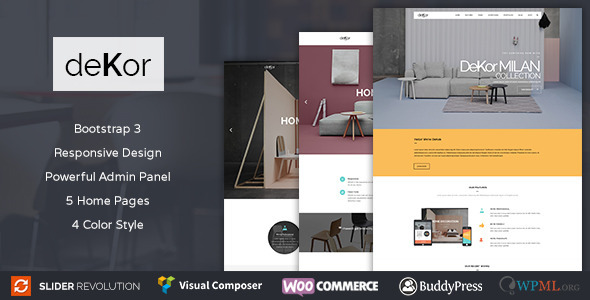 deKor - Interior WordPress Theme - Retail WordPress