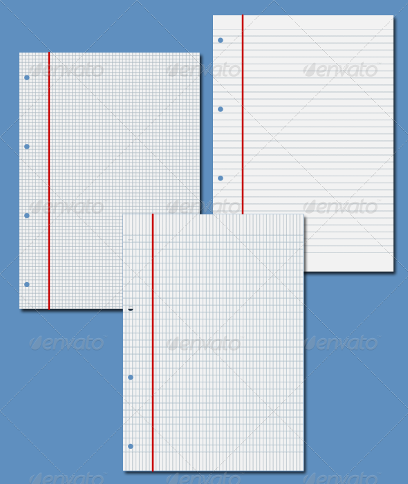 NotePad Paper - Backgrounds Graphics