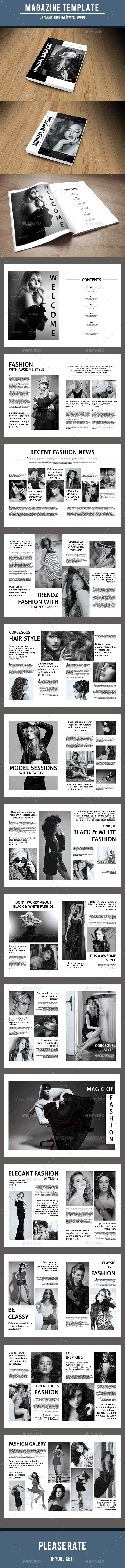 Minimal Fashion Magazine-V03 - Magazines Print Templates
