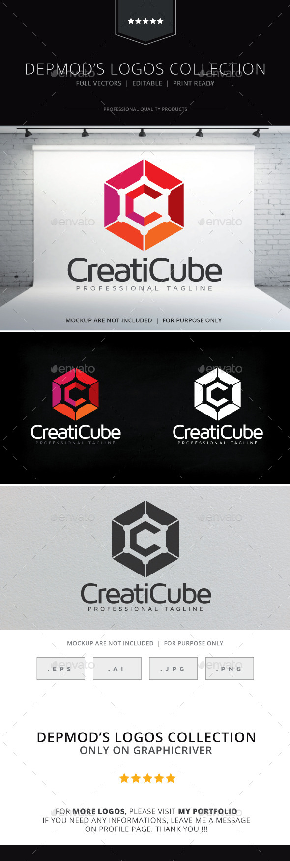 Creaticube Logo - Abstract Logo Templates