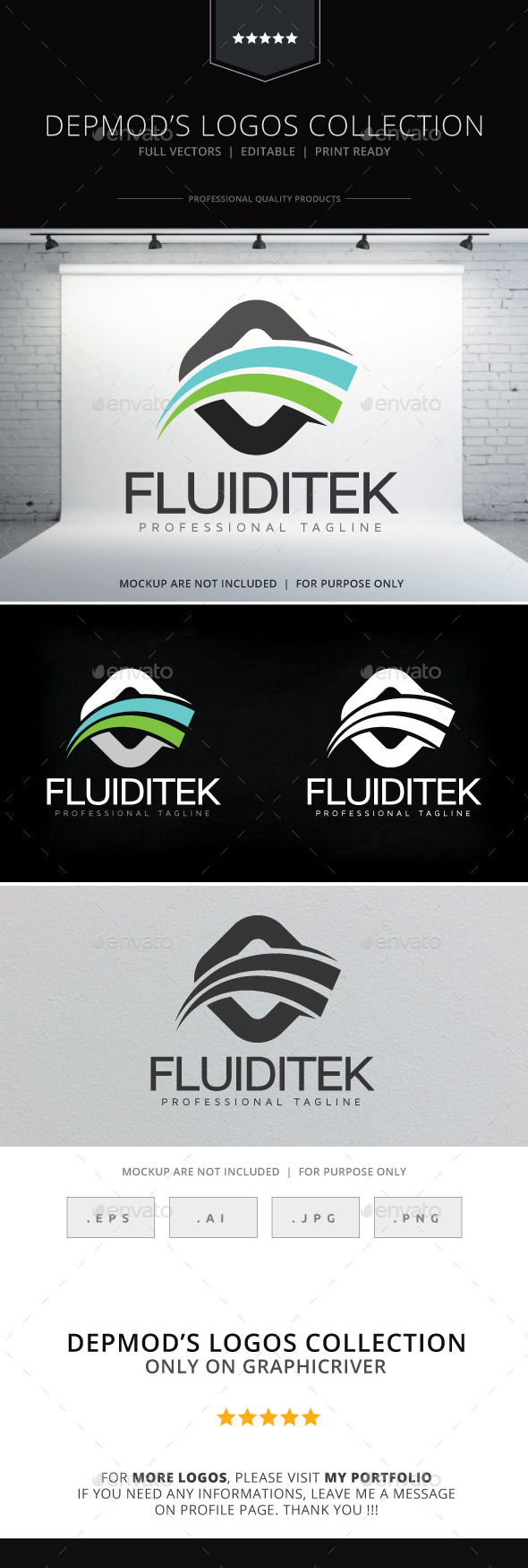 Fluiditek Logo - Abstract Logo Templates