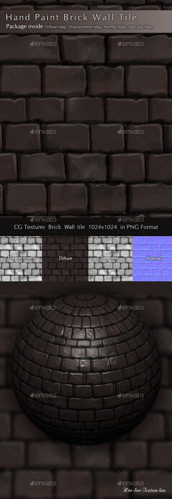 Brick Wall Texture - 3Docean 10316194