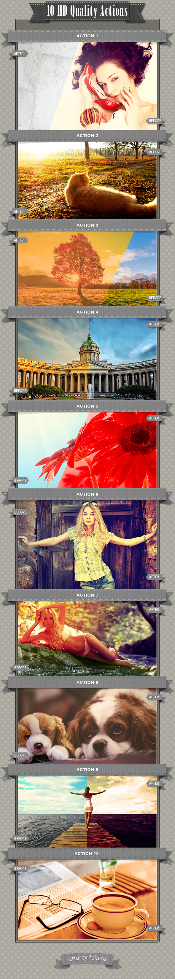 10 HD Quality Actions - Actions Photoshop