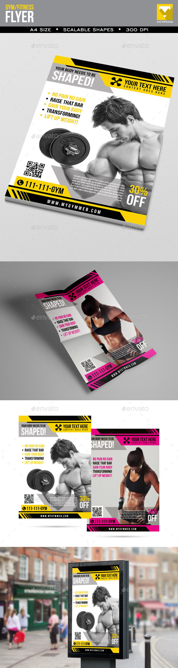 Simple Gym/Fitness Flyer - Sports Events