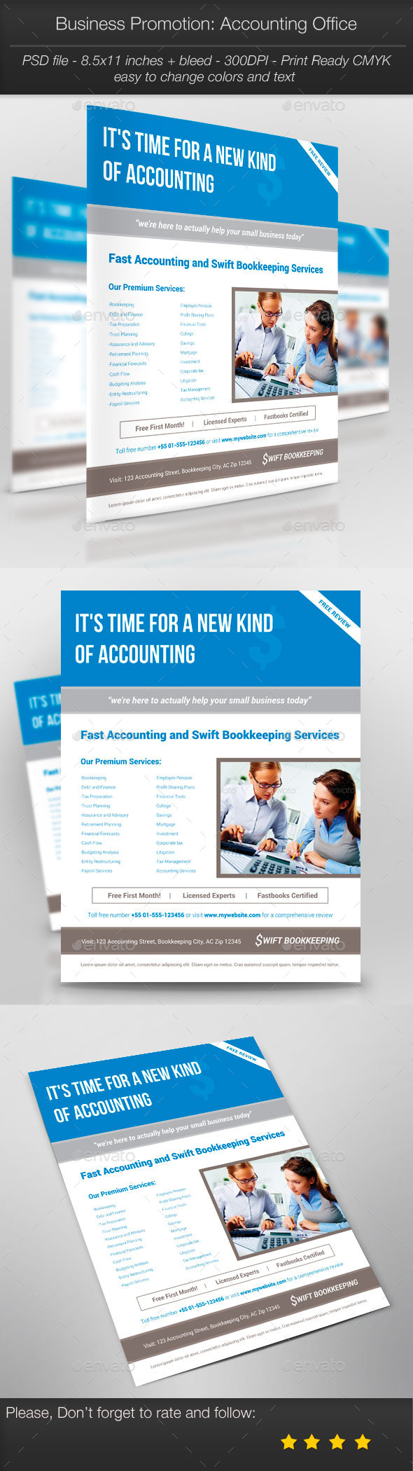 Business Promotion: Accounting Office - Corporate Flyers