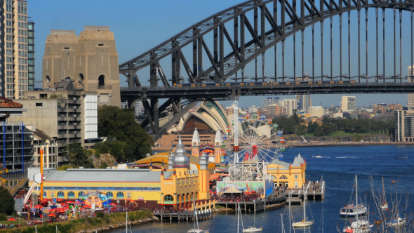 Lavender Bay and Sydney Harbour Bridge