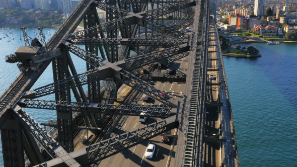 Aerial View of Sydney Harbour Bridge