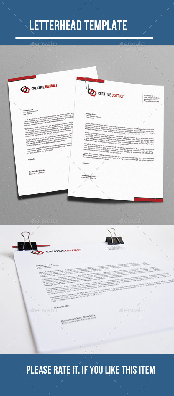 Letterhead - Stationery Print Templates
