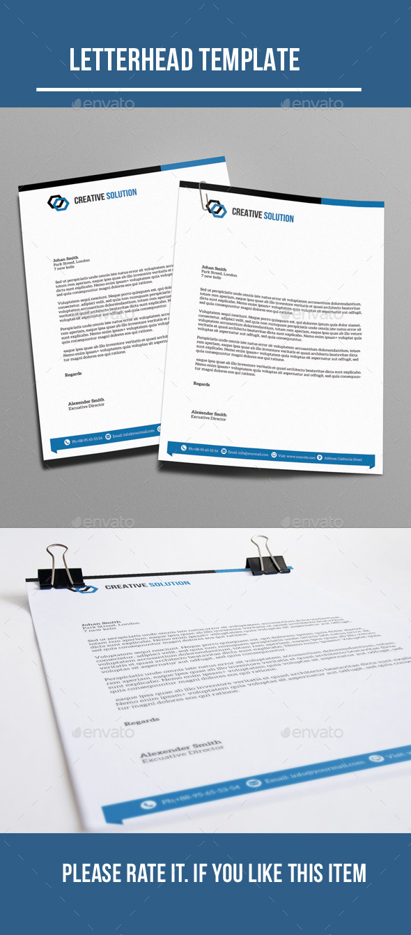 Letterhead - Stationery Print Templates