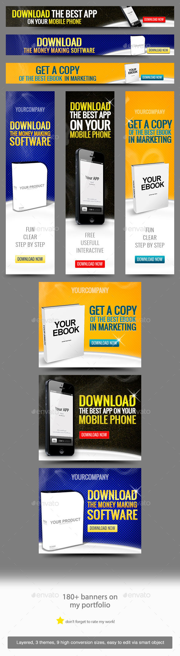 Multipurpose Brand Web Banner - Banners & Ads Web Elements