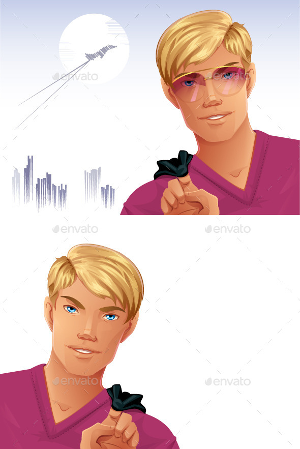 Blonde Man - People Characters