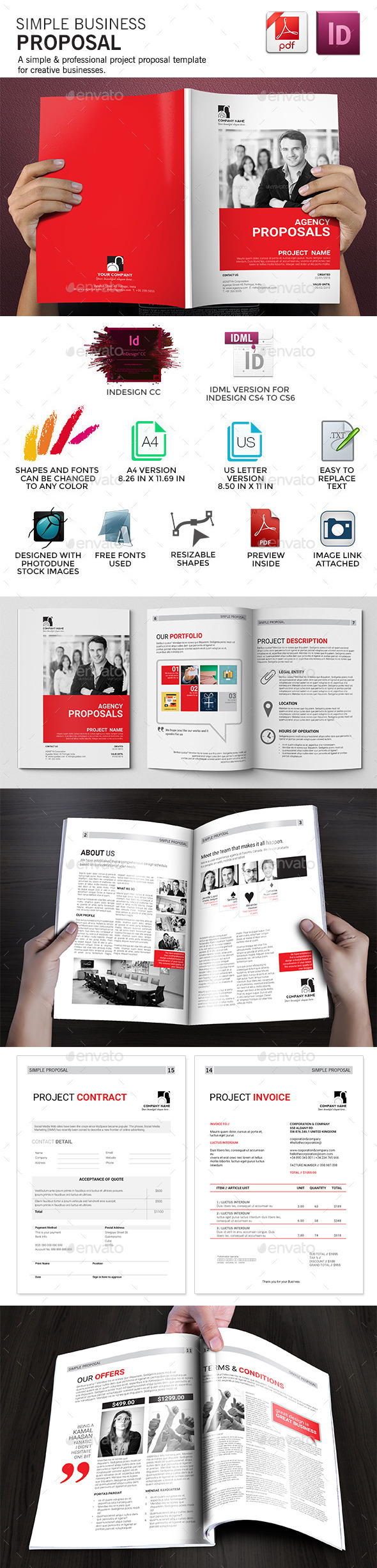 Simple Business Proposal - Proposals & Invoices Stationery