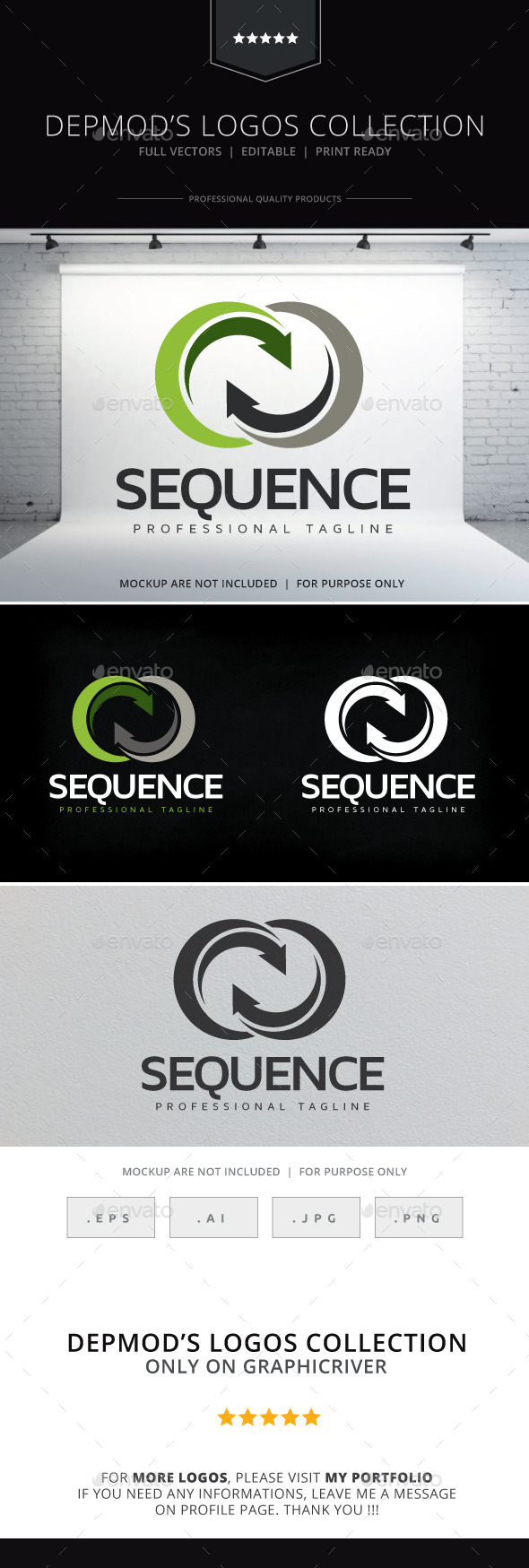 Sequence Logo - Abstract Logo Templates