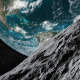 View of Earth from Lunar Surface - VideoHive Item for Sale