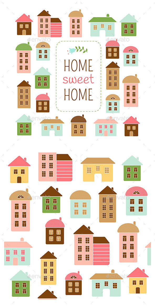 Home Sweet Home - Decorative Vectors