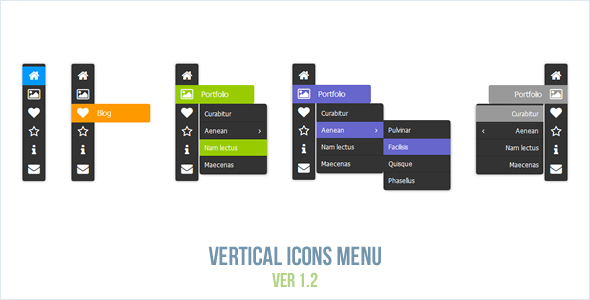 Vertical Icons Menu - CodeCanyon 5674708