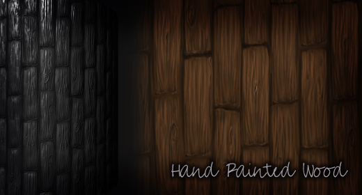 Hand Painted Wood CG Textures