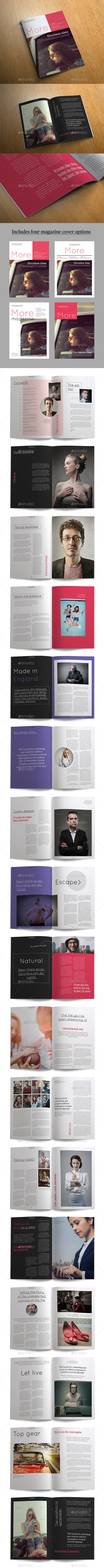 More Magazine - Magazines Print Templates