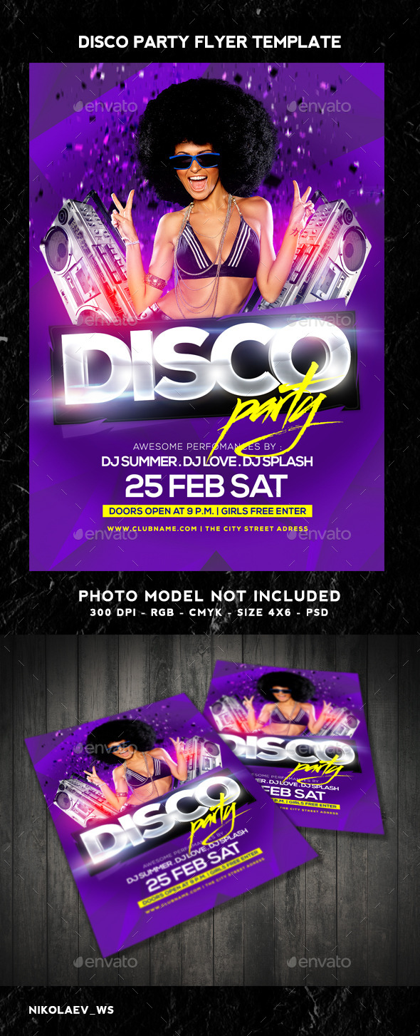 Disco Party Flyer - Clubs & Parties Events