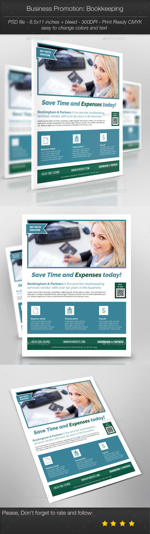 Business Promotion: Bookkeeping - Corporate Flyers