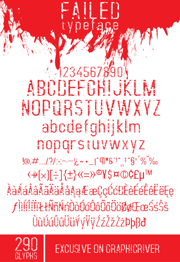 Failed Font - Grunge Decorative
