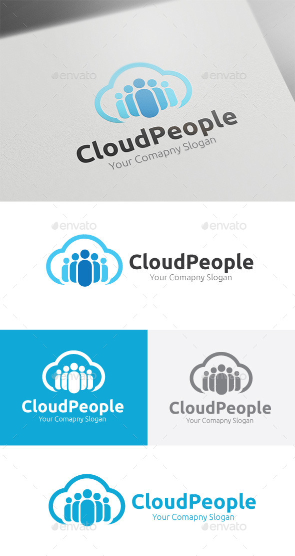 Cloud People - Nature Logo Templates
