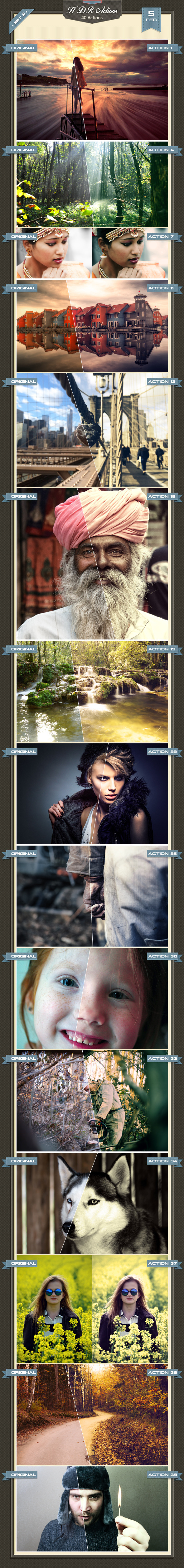 40 HDR Actions - Photo Effects Actions