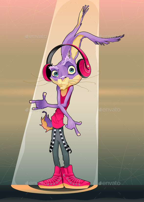 Violet Bunny Character - Animals Characters