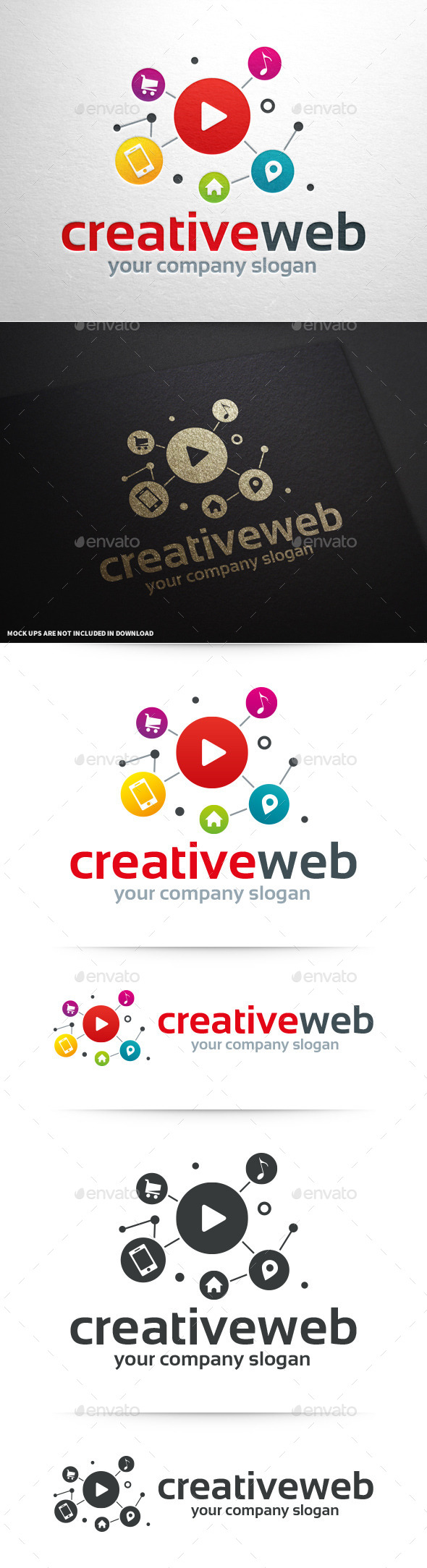 Creative Web Logo Template - Symbols Logo Templates
