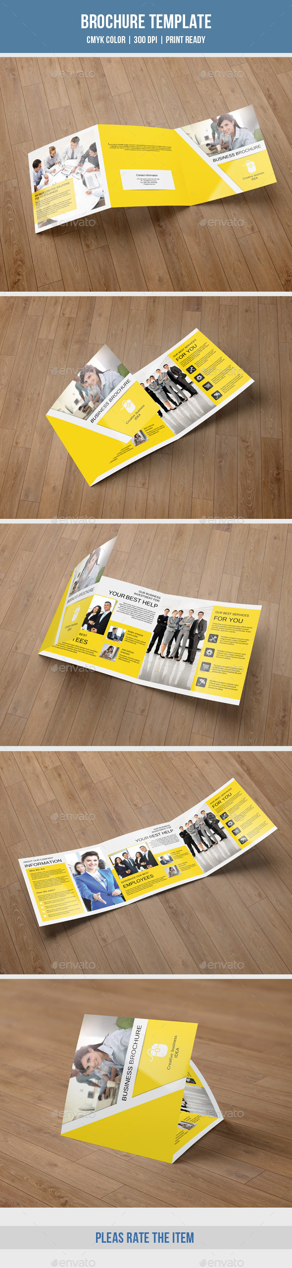 Corporate Square Trifold Brochure-V60 - Corporate Brochures