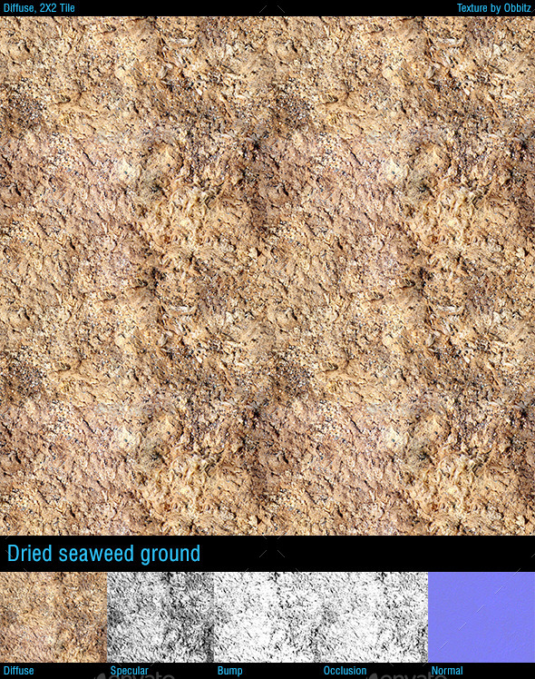 Dried seaweed ground - 3Docean 10338004
