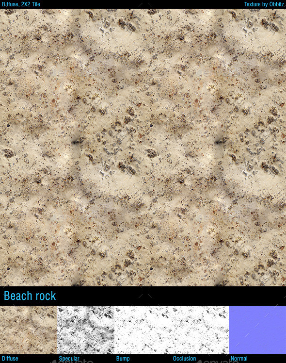 Smooth beach rock - 3Docean 10338107