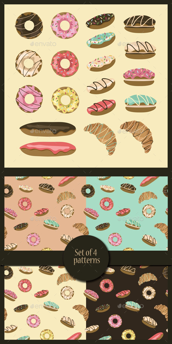 Pastry Set - Food Objects