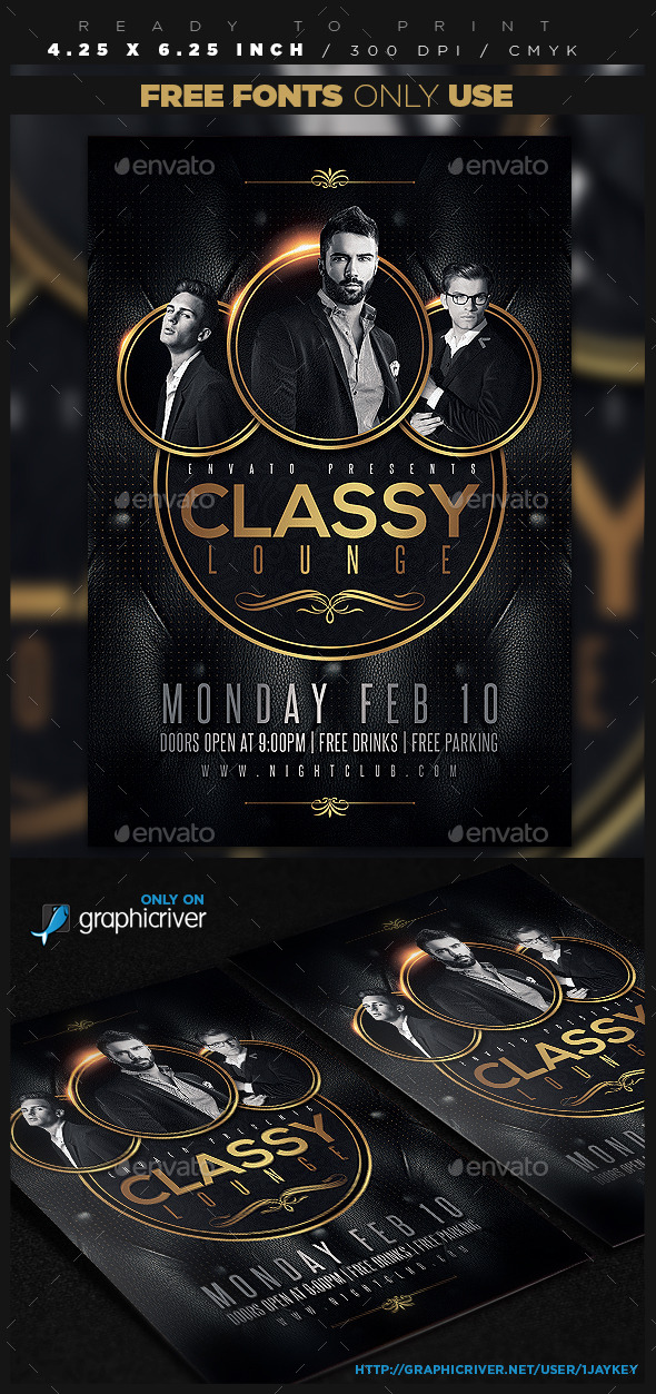 Classy Lounge Party Flyer - Clubs & Parties Events