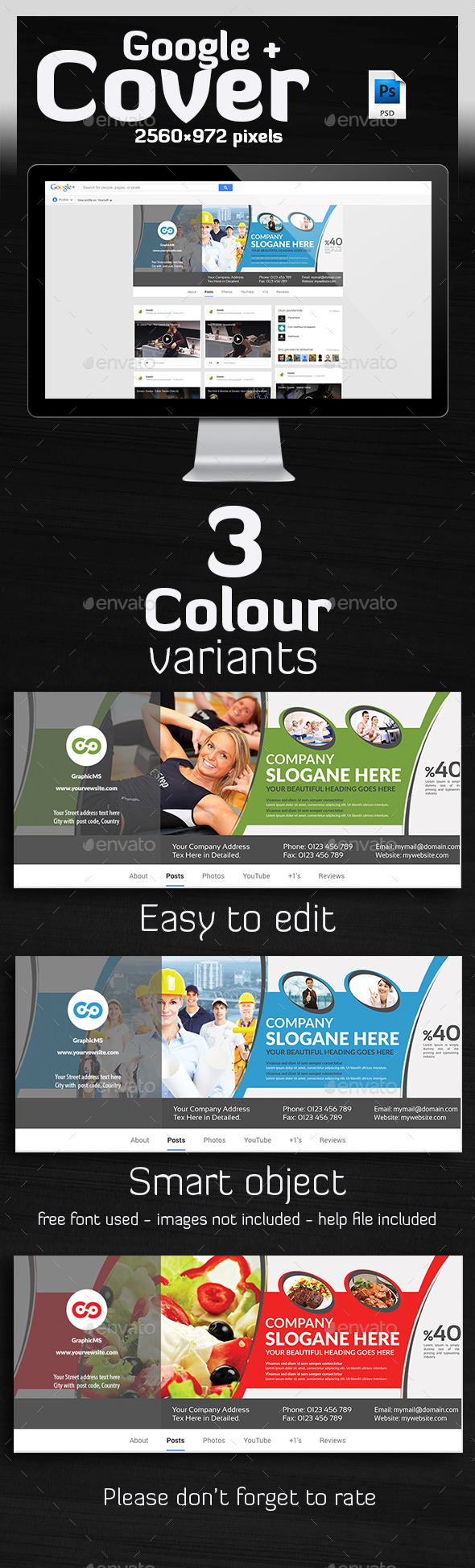 Multipurpose Google Plus Cover - Social Media Web Elements