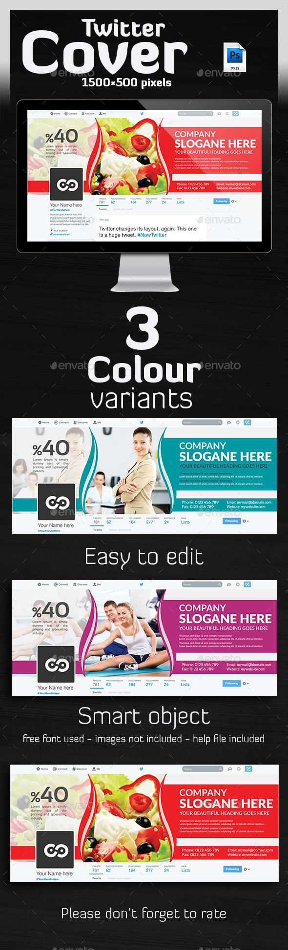 Multipurpose Twitter Header Cover - Twitter Social Media