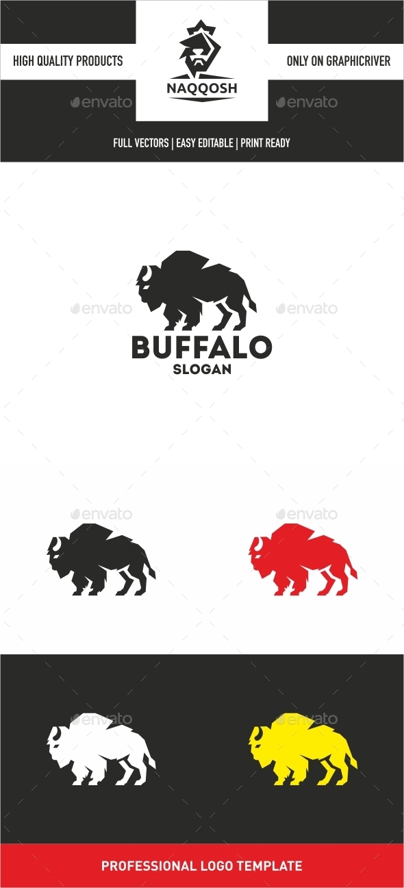 Buffalo Logo - Animals Logo Templates