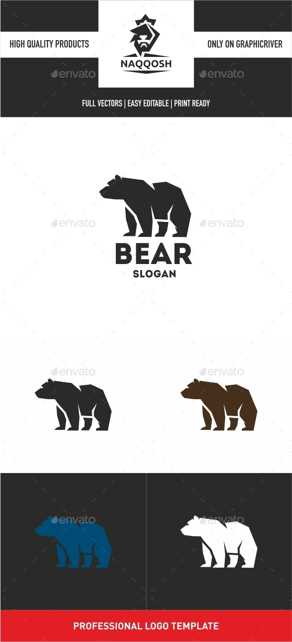 Bear Logo - Animals Logo Templates