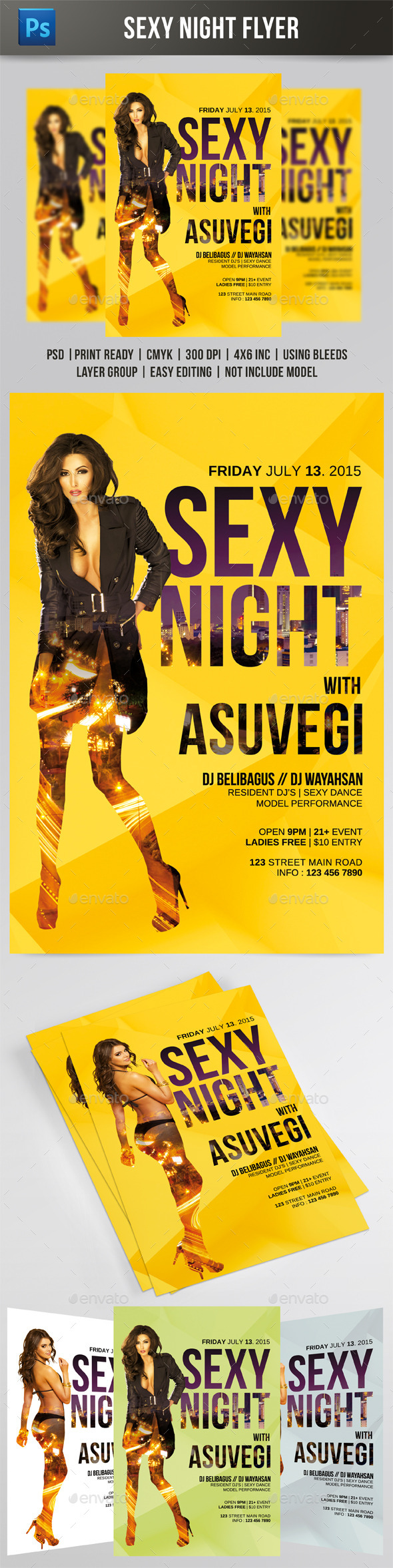 Sexy Night Flyer Template - Events Flyers
