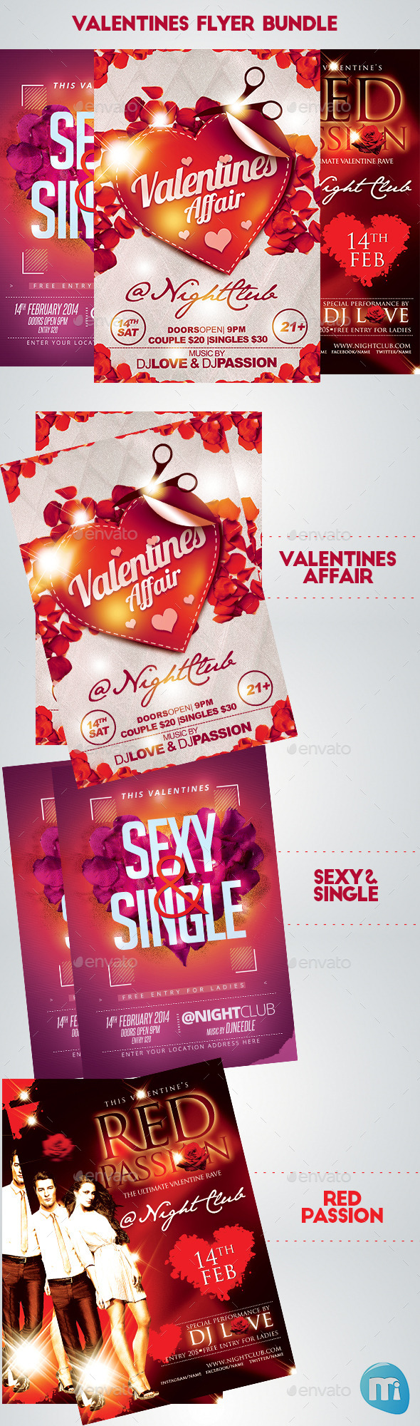 Valentines Day Bundle - Clubs & Parties Events