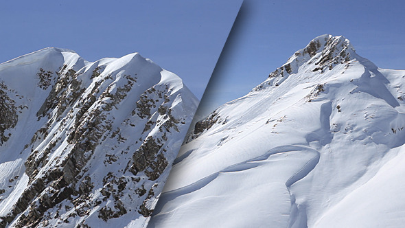 Winter Mountains Panorama. alt